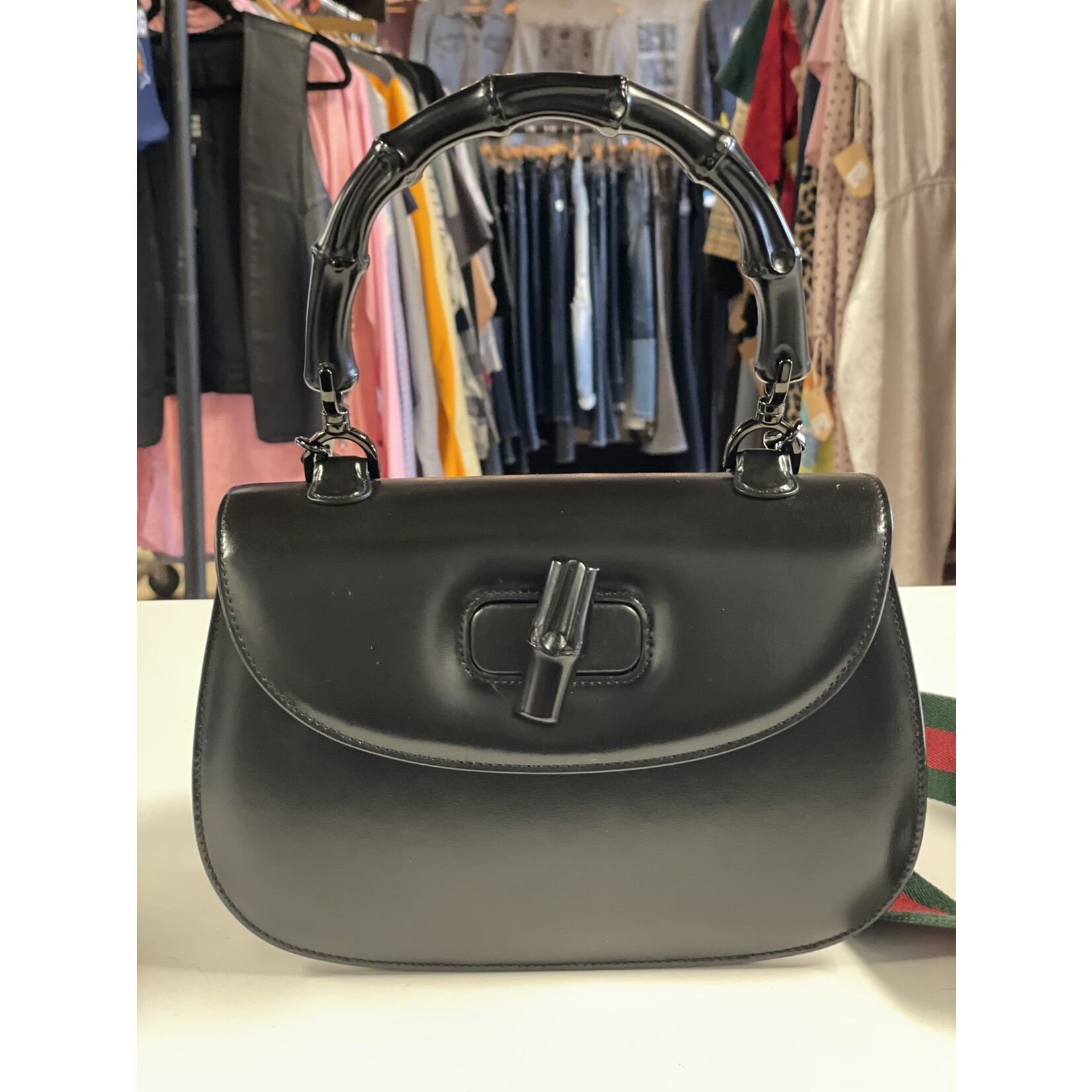 GUCCI Bamboo 1947, Black, MSRP $5500