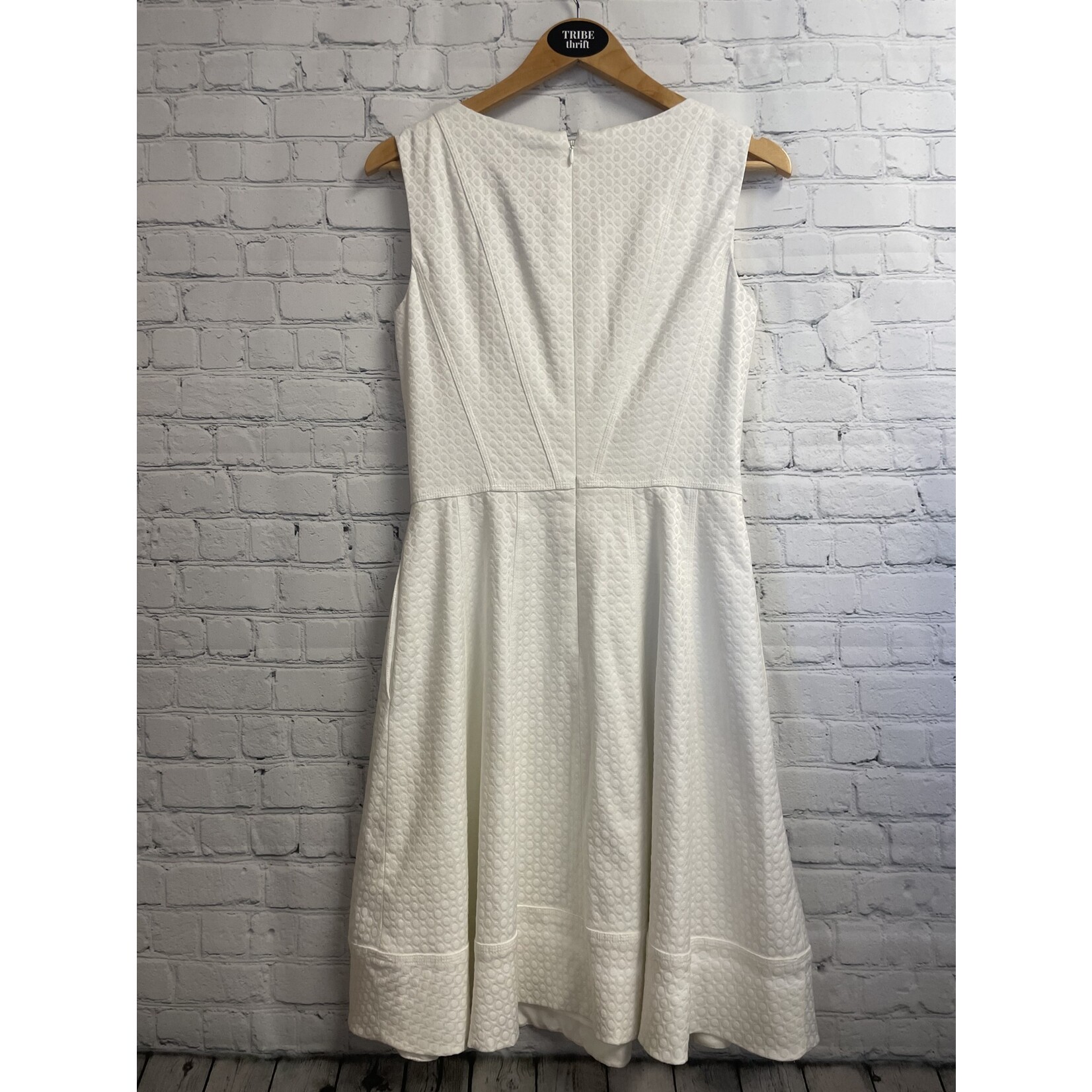 White House Black Market, White, Dress, 6