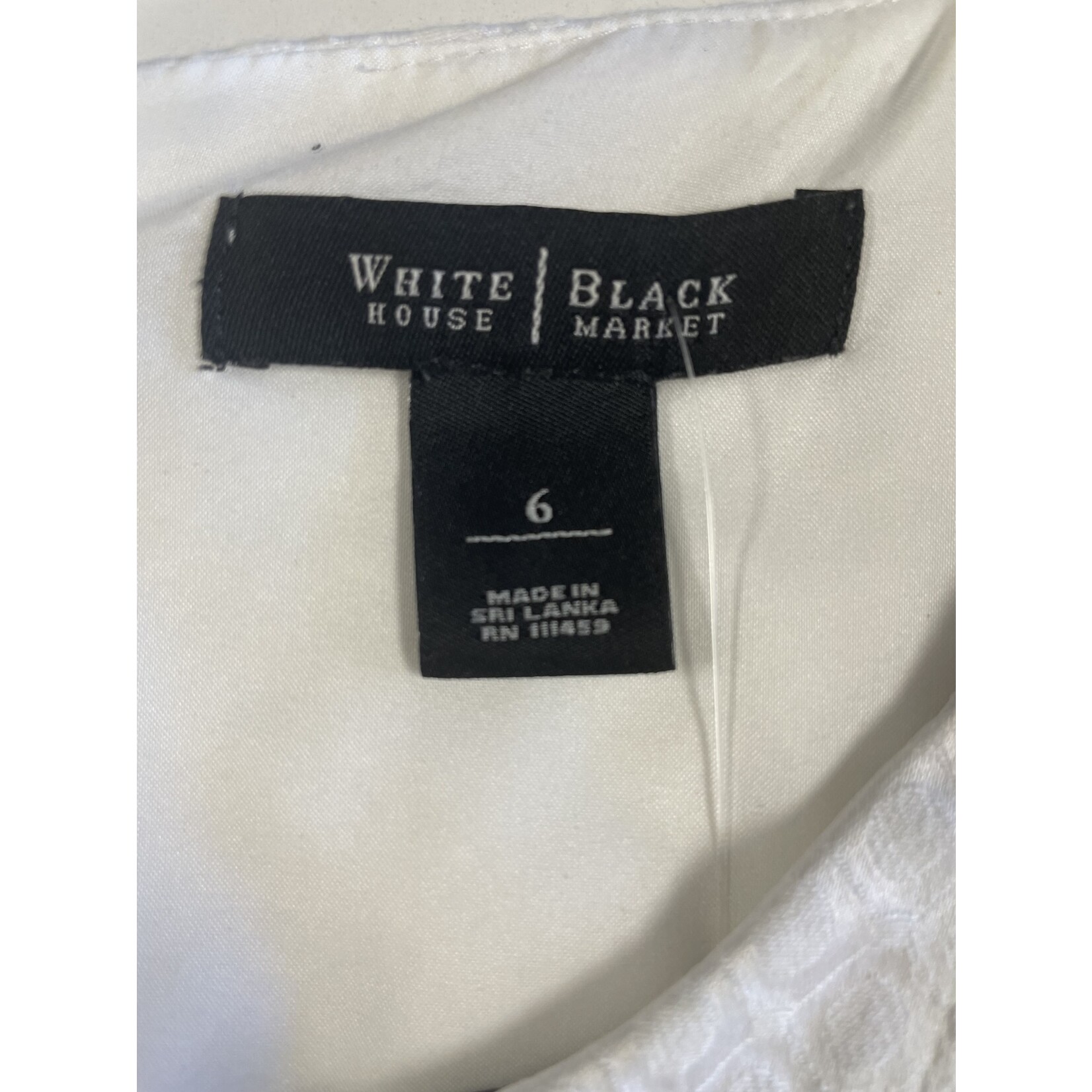 White House Black Market, White, Dress, 6