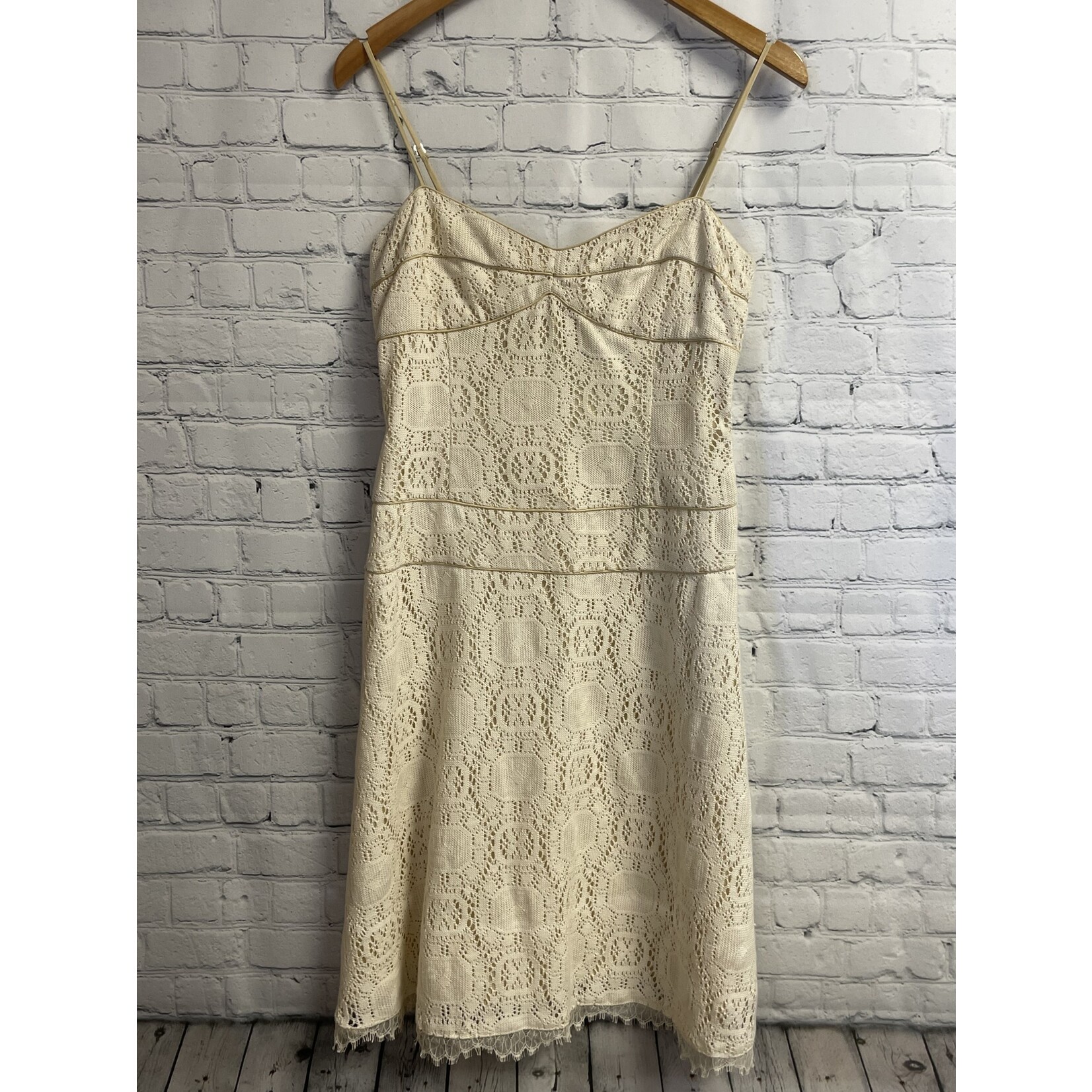 To The Max, Cream, Crochet, Dress, 4, NWT