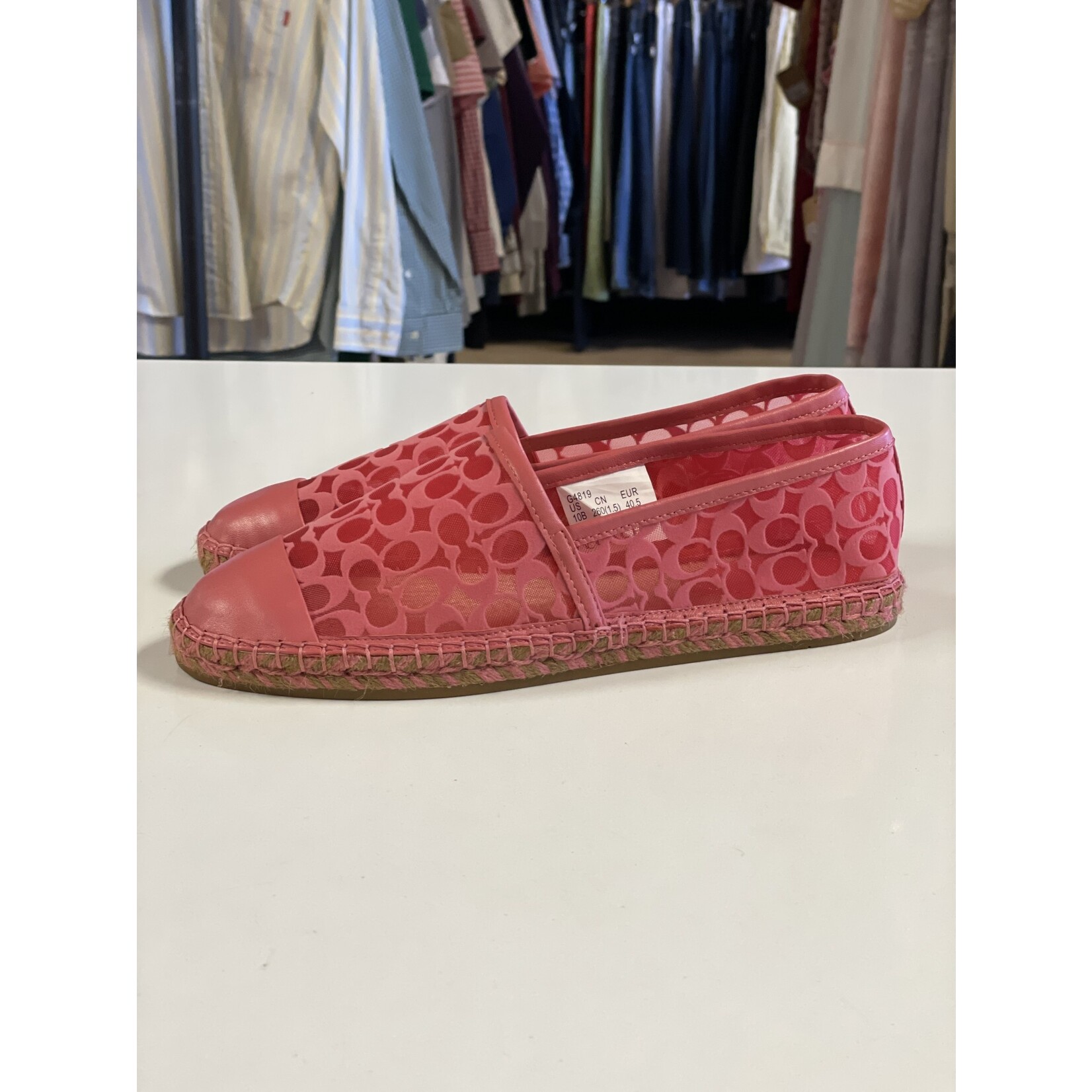 Coach, Pink, Espadrilles, 10, NEW