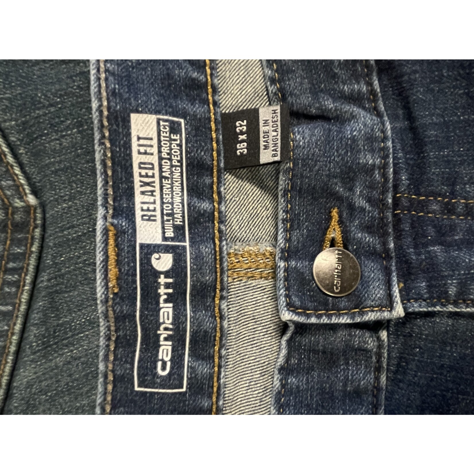 Carhartt, Jeans, Relaxed Fit, Mens, 36/32