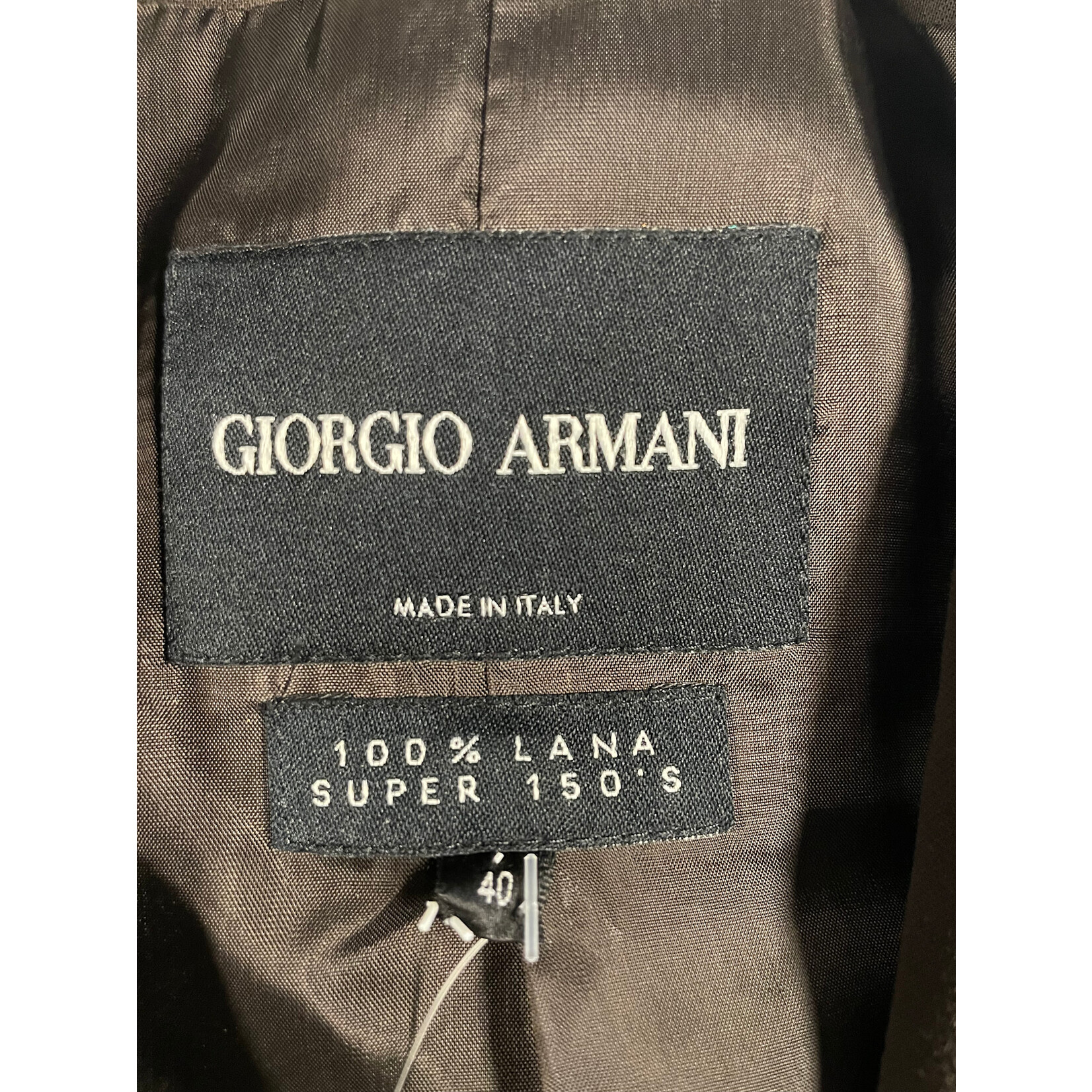 Giorgio Armani, Brown, Super 150's, Suit, 8, MSRP $4890