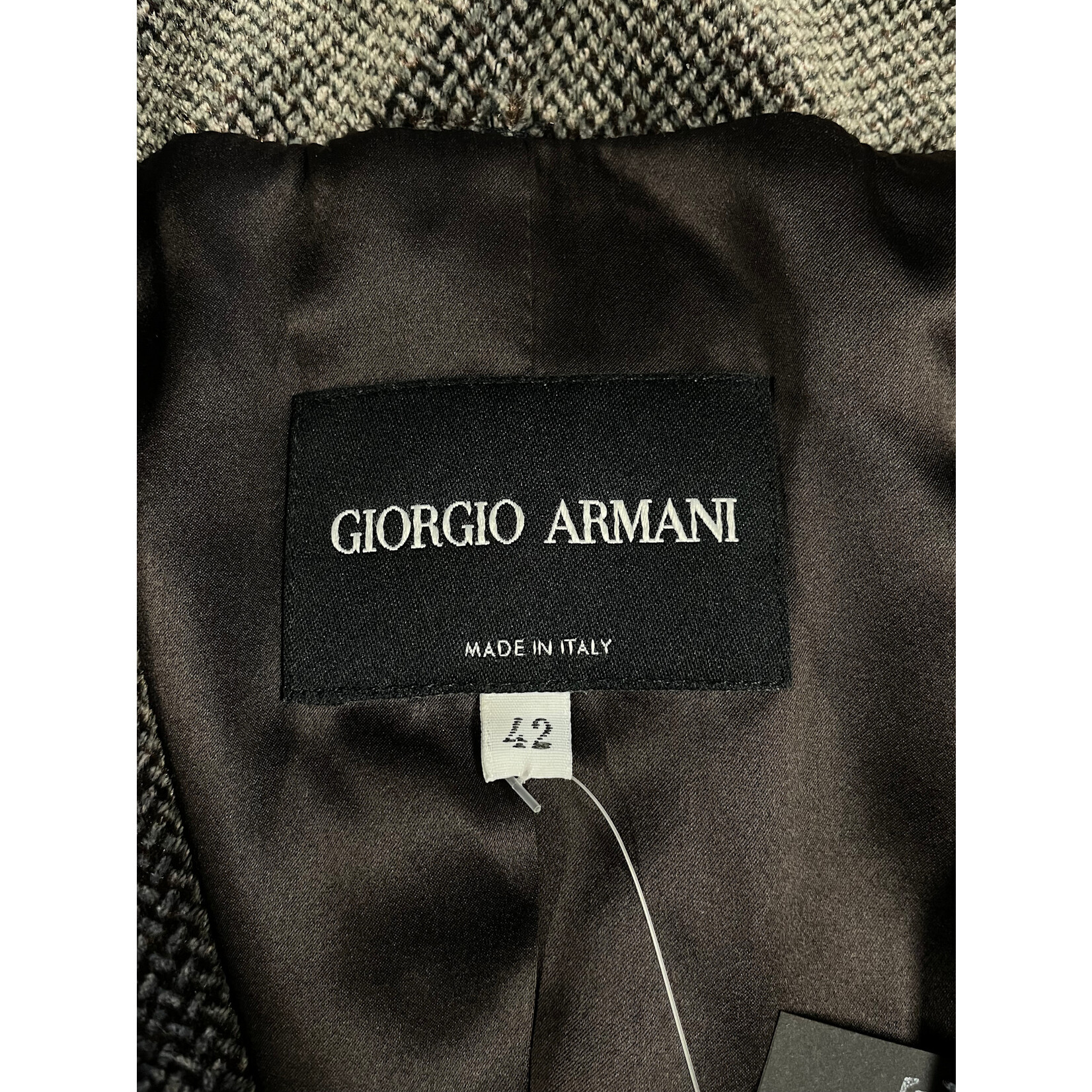 Giorgio Armani, Brown, Grey, Herringbone, Suit, Small, MSRP $4890