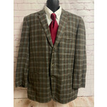 Hyde Park Clothes, Vintage, Brown, Blue, Plaid, Men's, Jacket