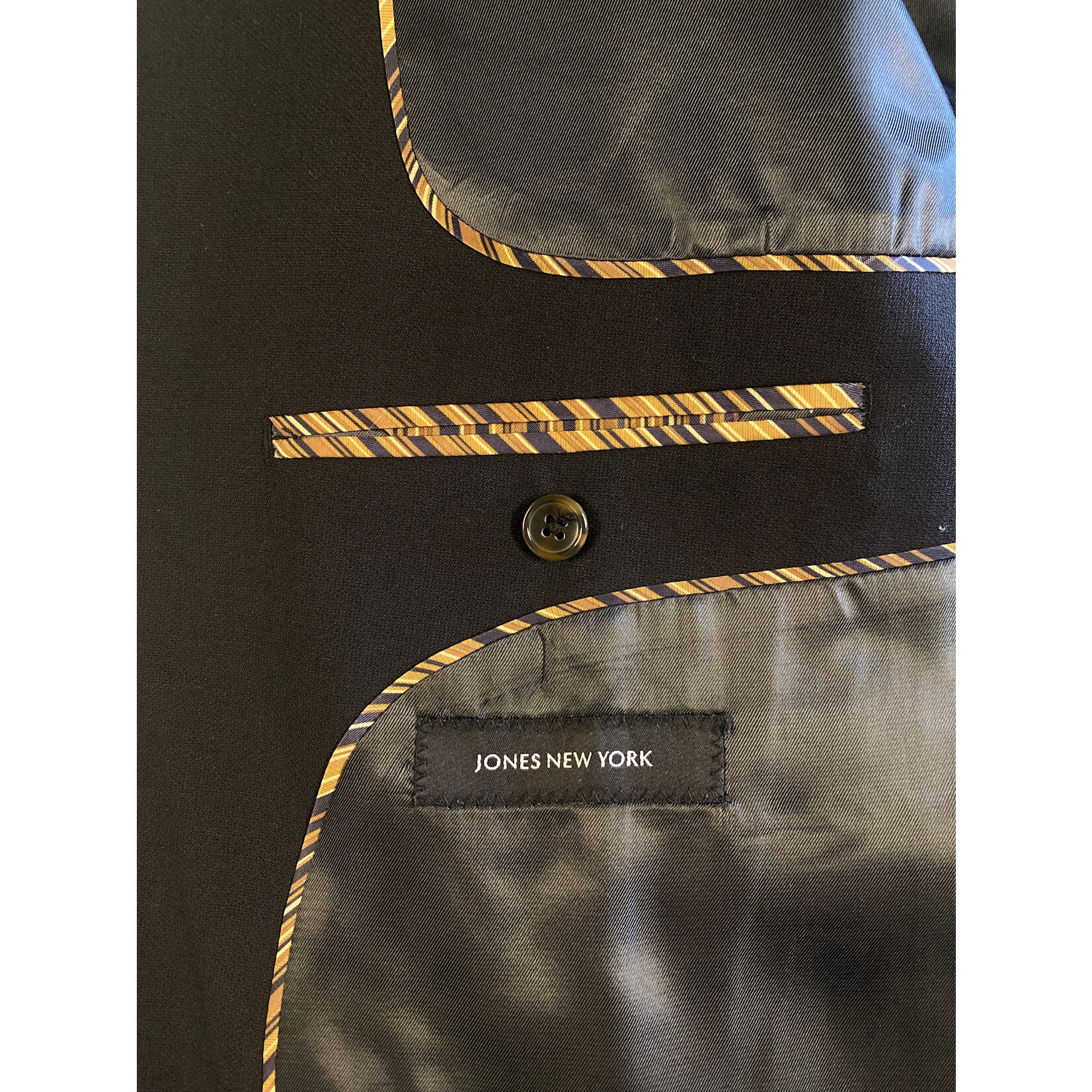 Jones NY Jones New York, Black, Blazer, Men, 50R
