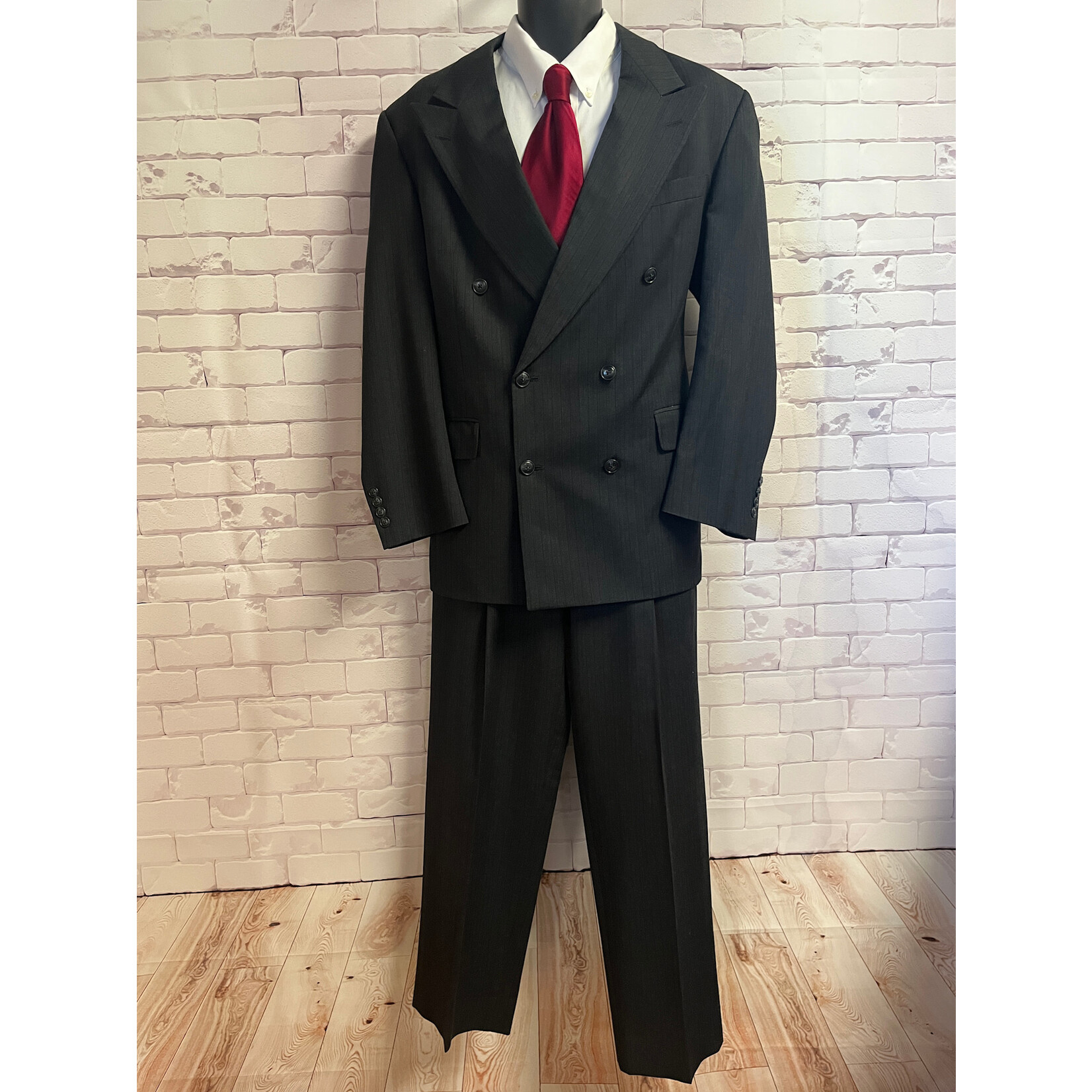 Hart Schaffner & Marx, Grey, Men's, Suit, 44L, 34/31