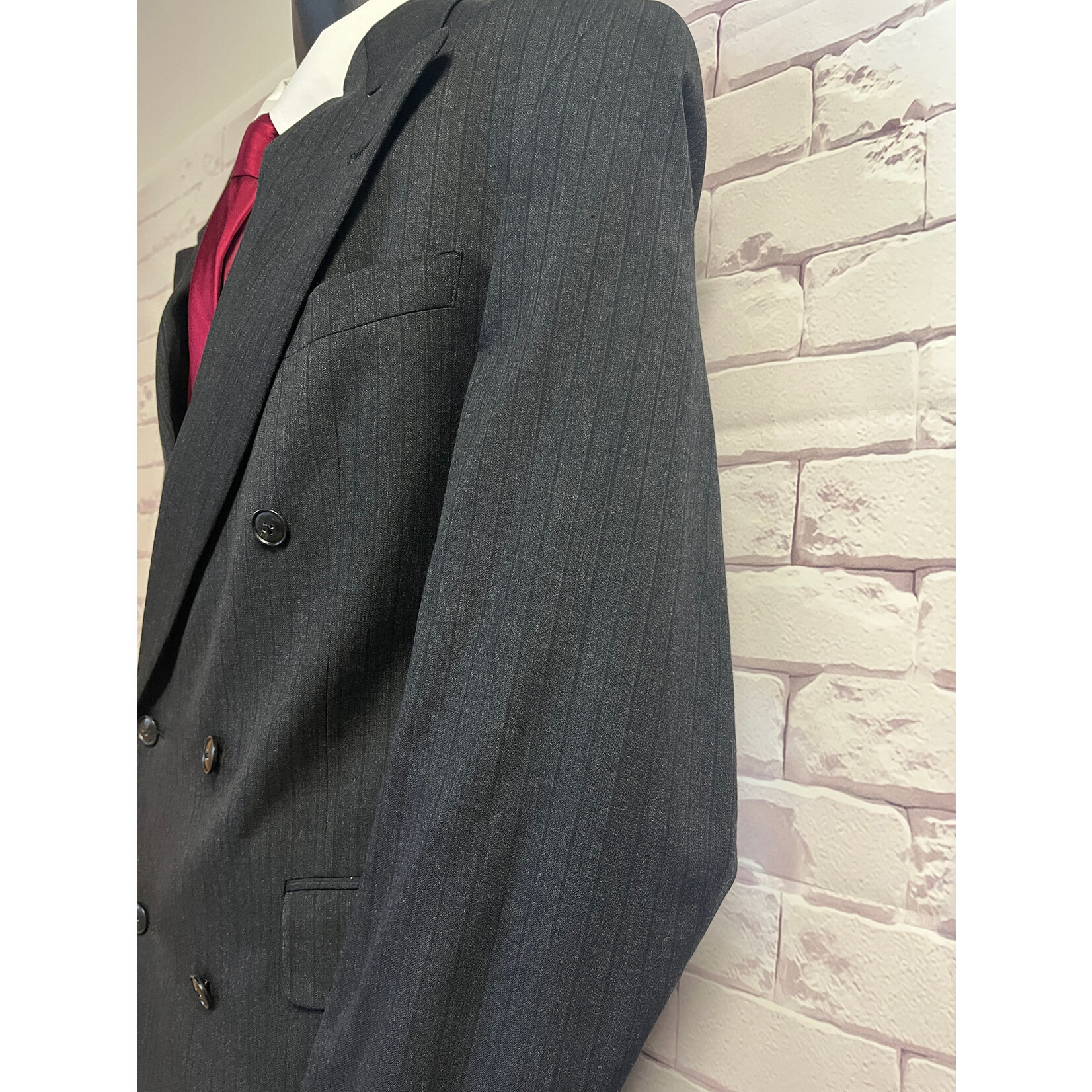 Hart Schaffner & Marx, Grey, Men's, Suit, 44L, 34/31