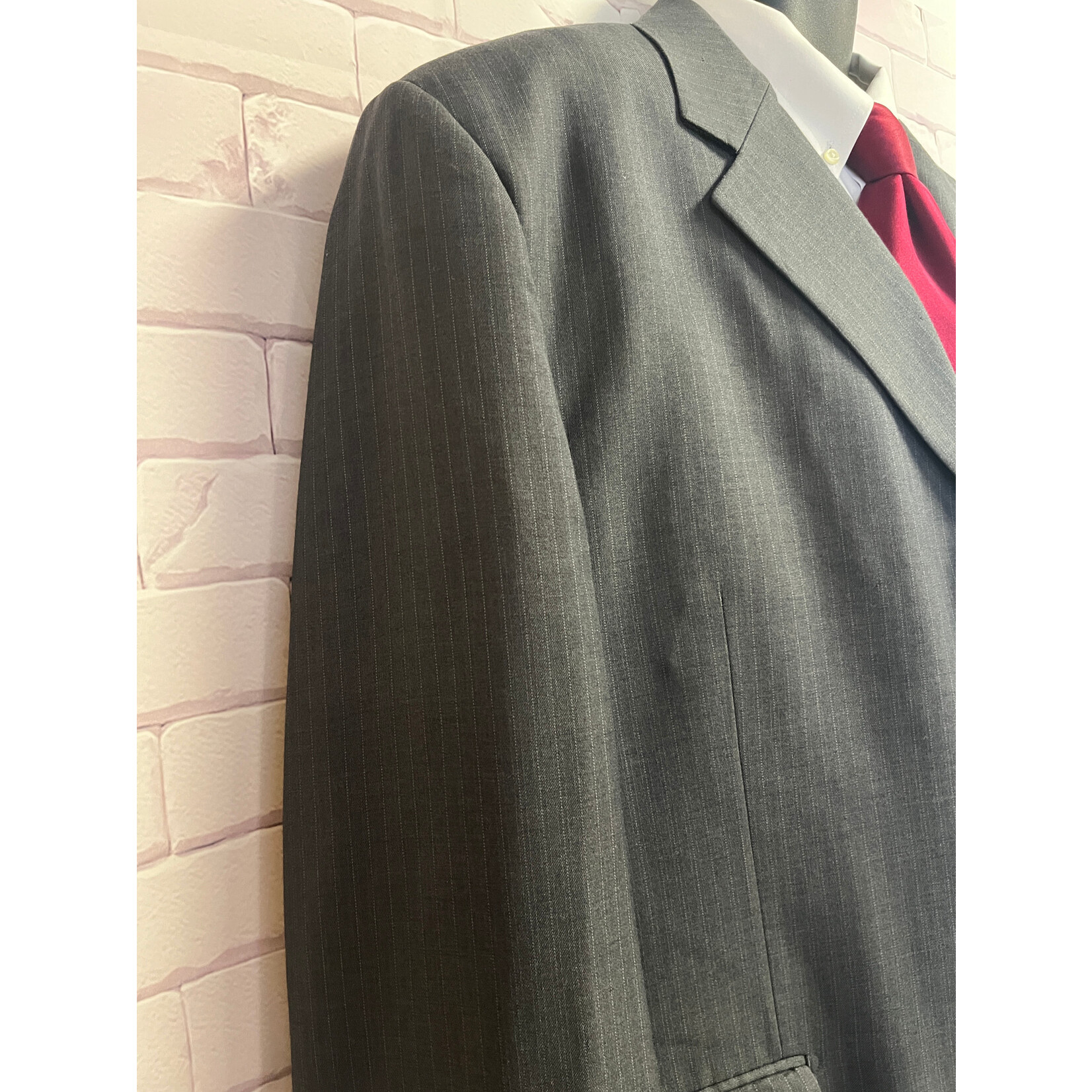 Cooper & Nelson, Gray, Men's, Suit, 50L, W40xL29