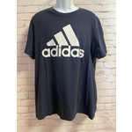 Adidas, Black, White, Tee, Men's, XLarge