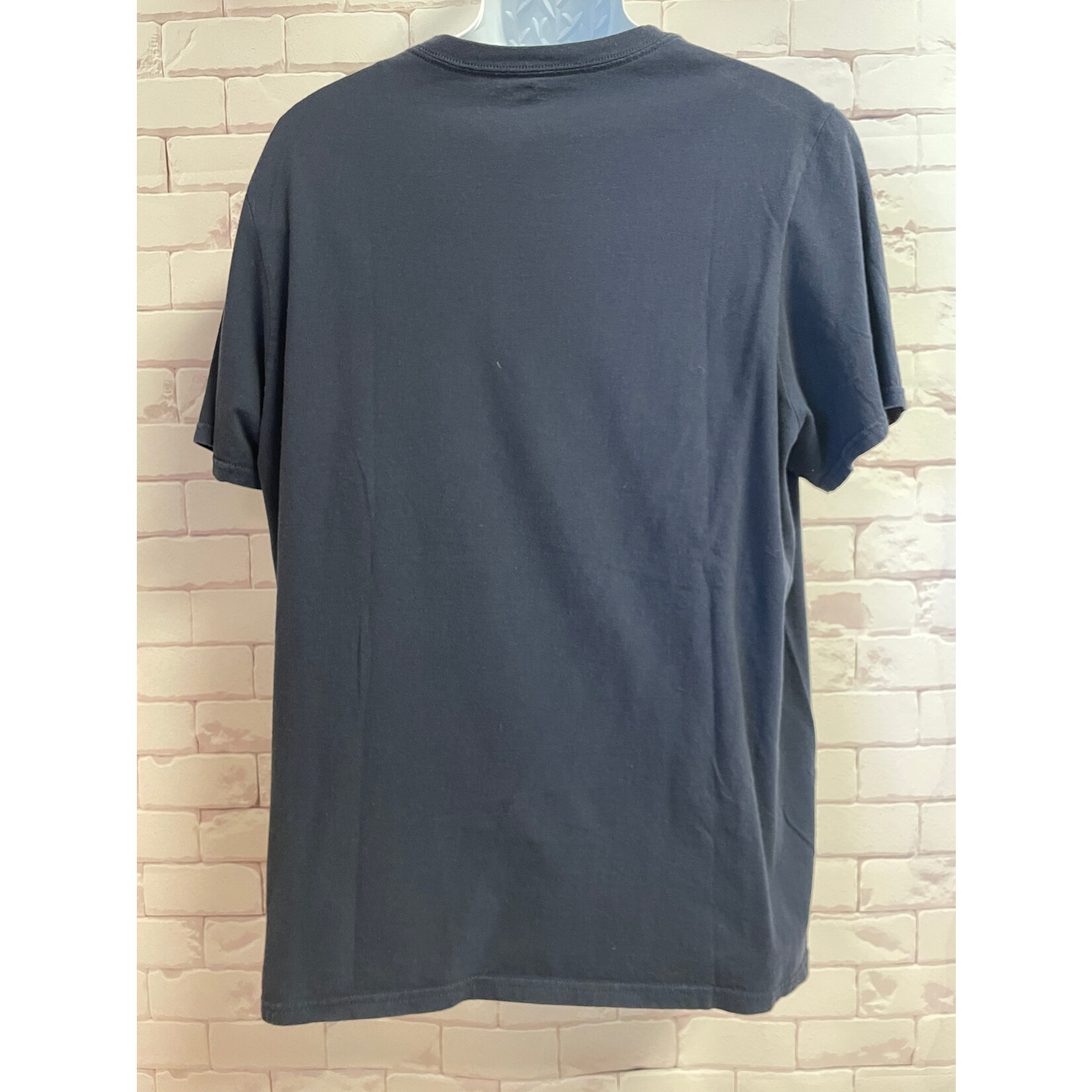 Adidas, Black, White, Tee, Men's, XLarge