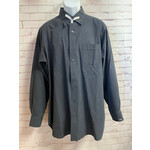 Tom James, Dark Grey, Long Sleeve, Button Up, Men's, XL