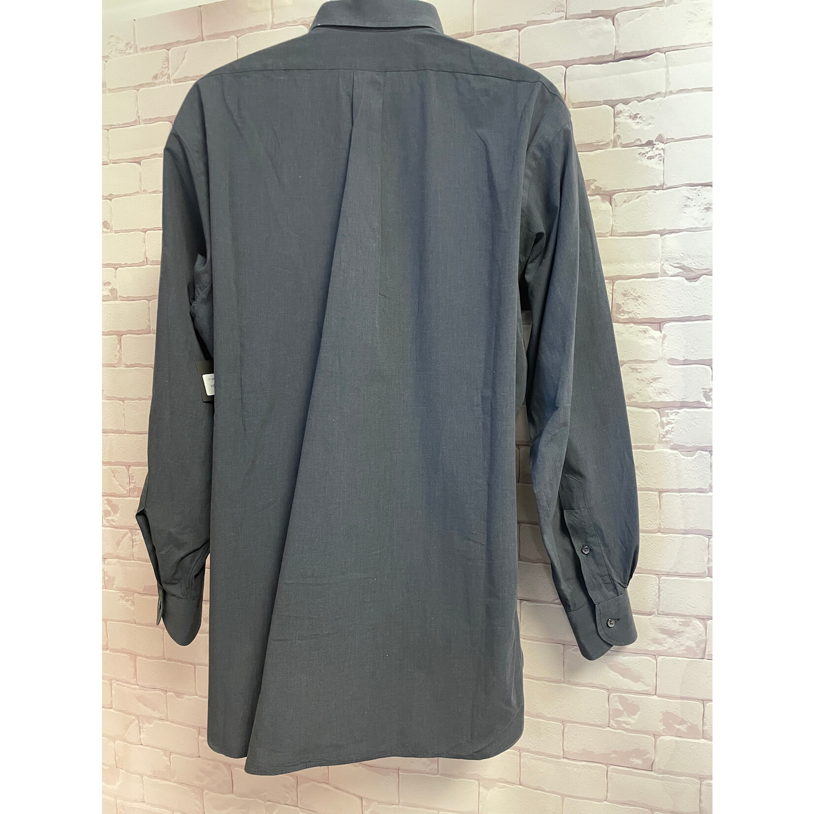 Tom James, Dark Grey, Long Sleeve, Button Up, Men's, XL