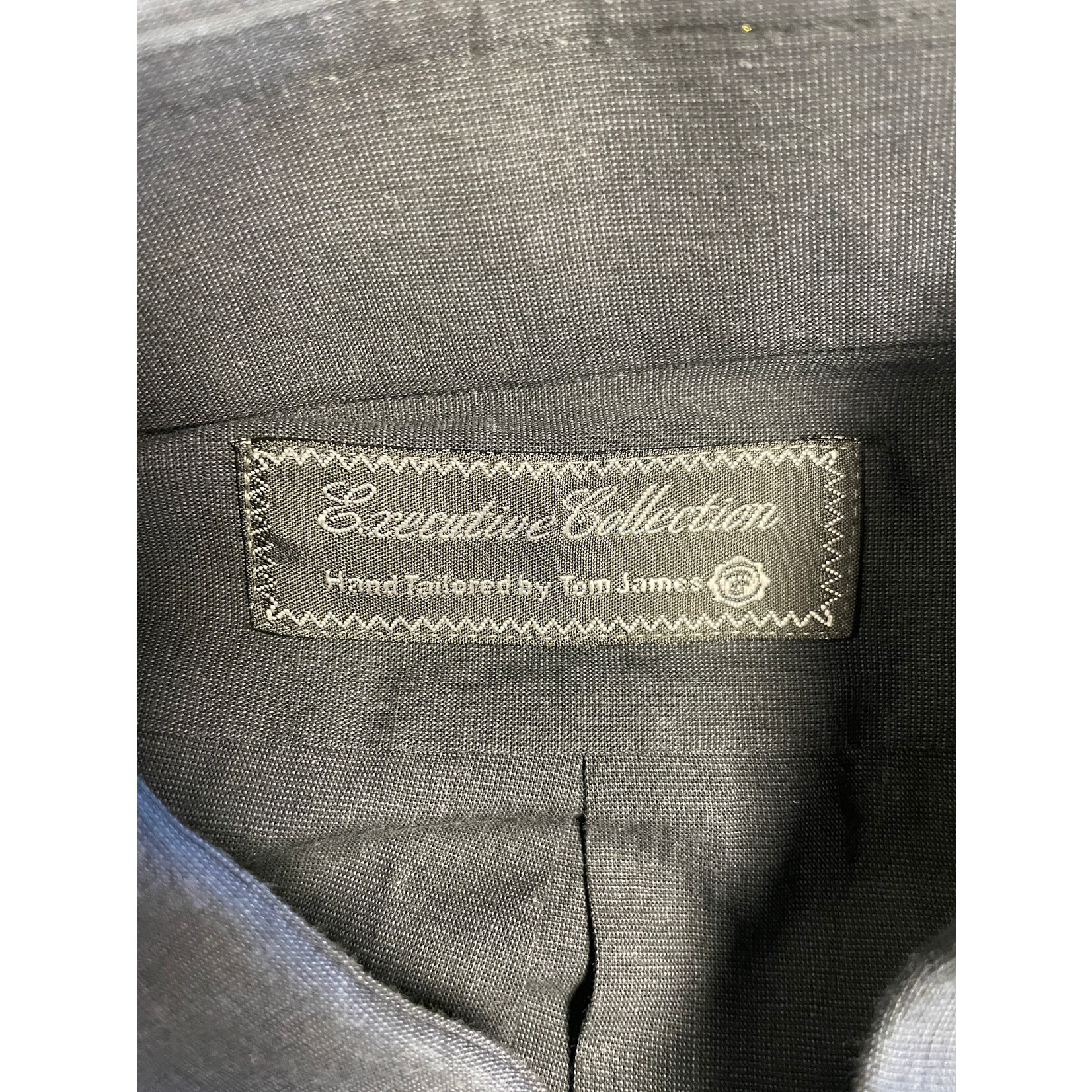 Tom James, Dark Grey, Long Sleeve, Button Up, Men's, XL