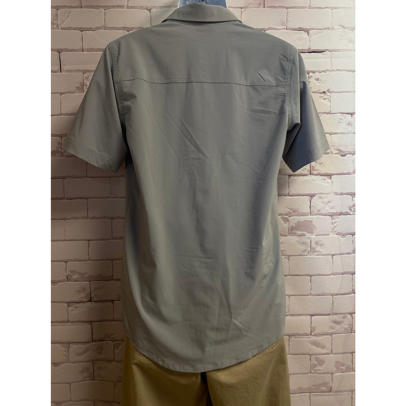 Columbia, Grey, Short Sleeve, Button Up, Mens, XSmall
