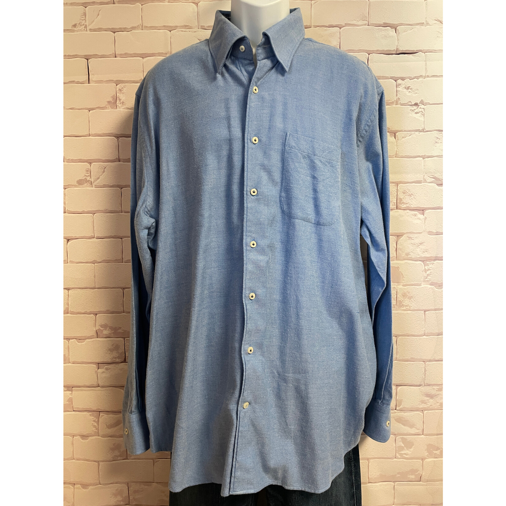 Peter Millar, Blue, LS, BU, Mens, XLarge
