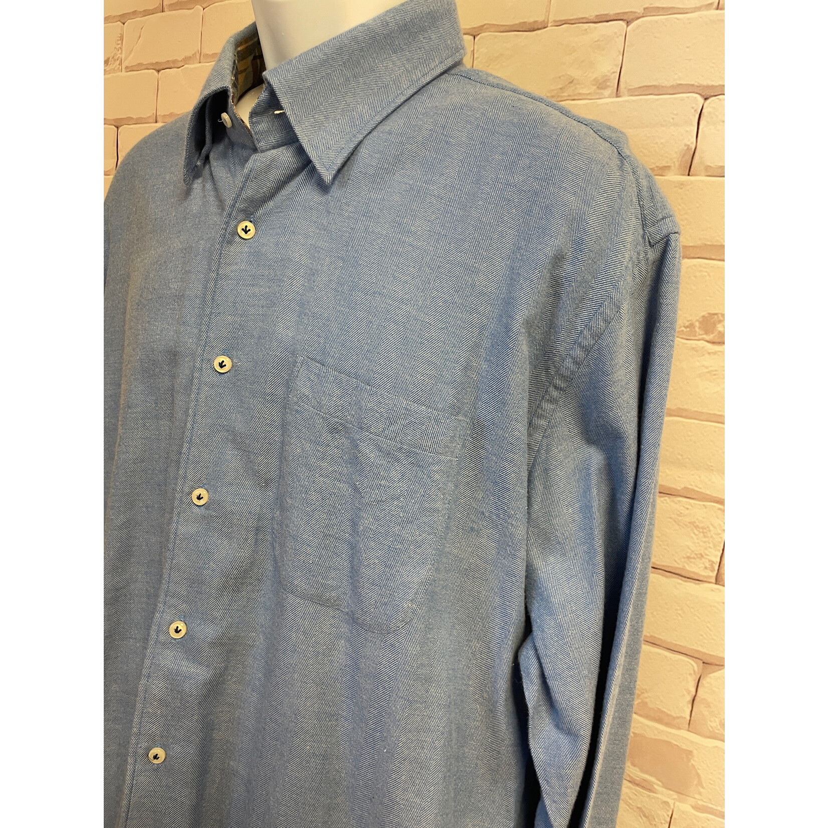 Peter Millar, Blue, LS, BU, Mens, XLarge