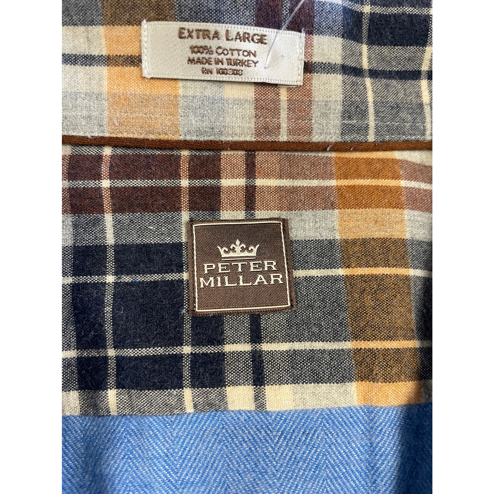 Peter Millar, Blue, LS, BU, Mens, XLarge