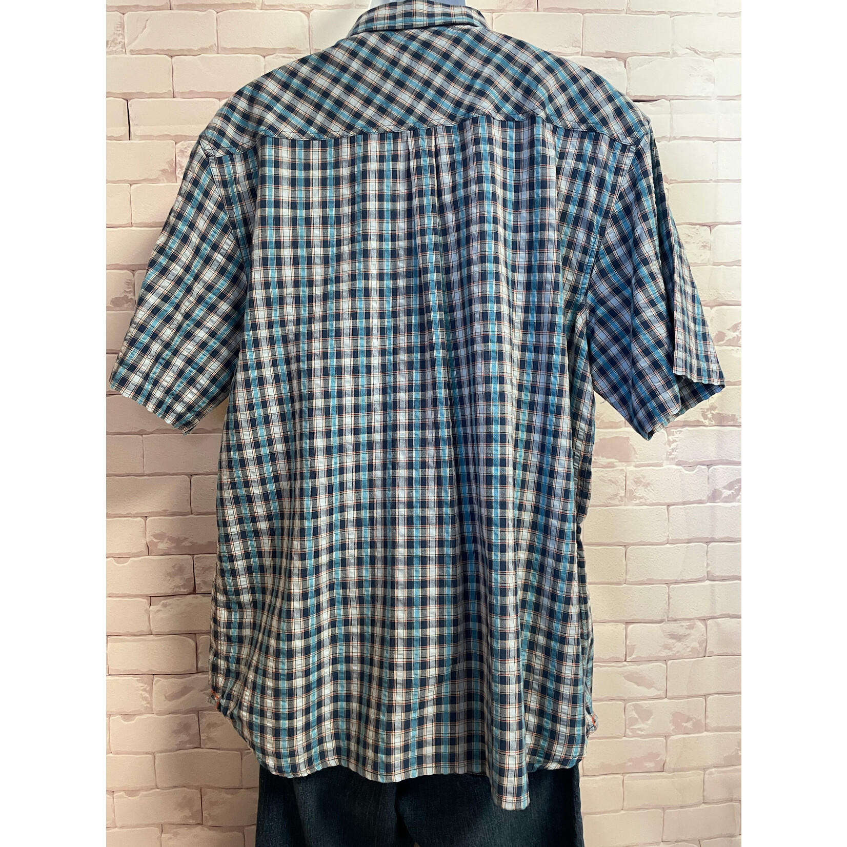 Carbon 2 Cobalt, Blue, Plaid, SS, BU, Men's, XLarge