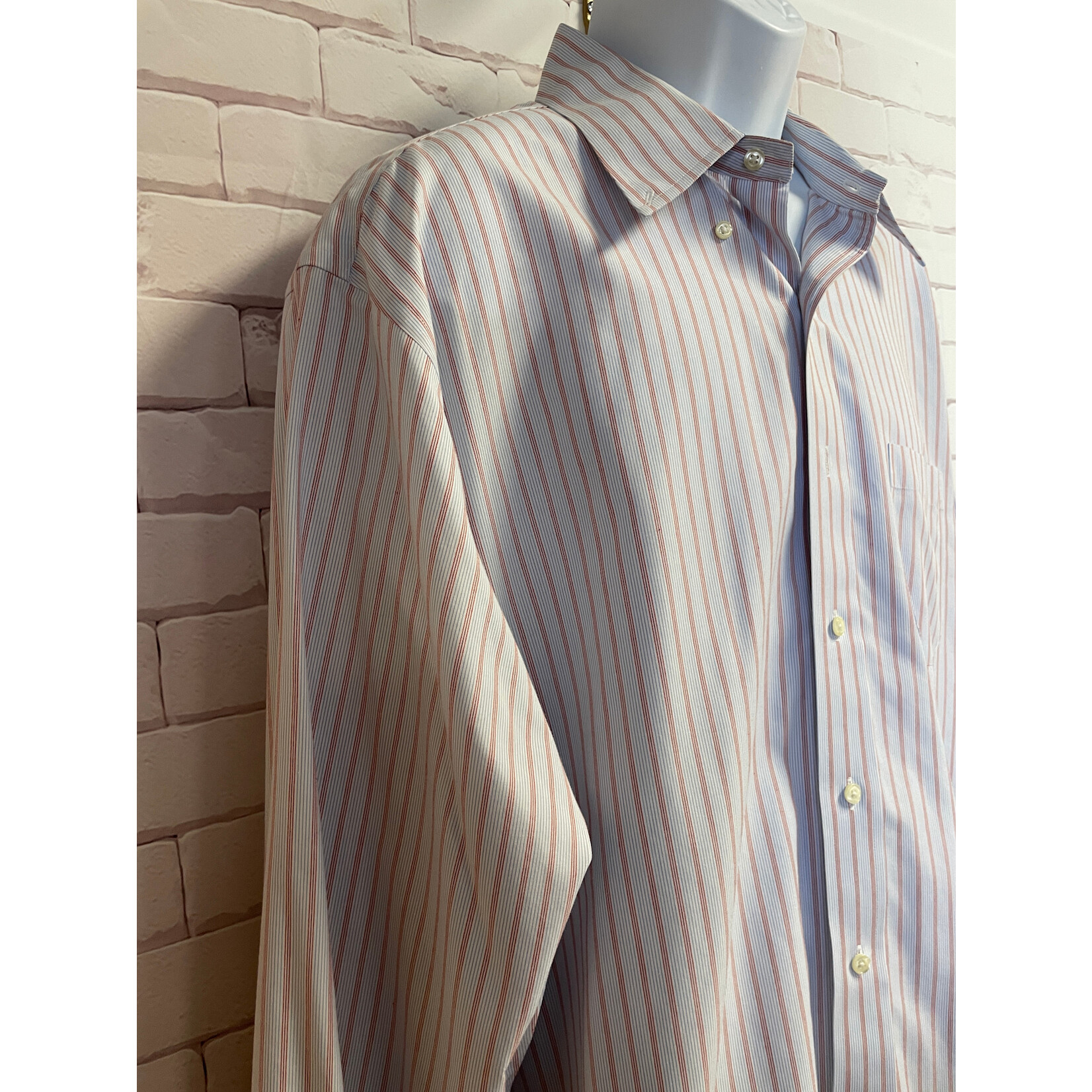 Brooks Brothers, Blue, LS, BU, 2XL