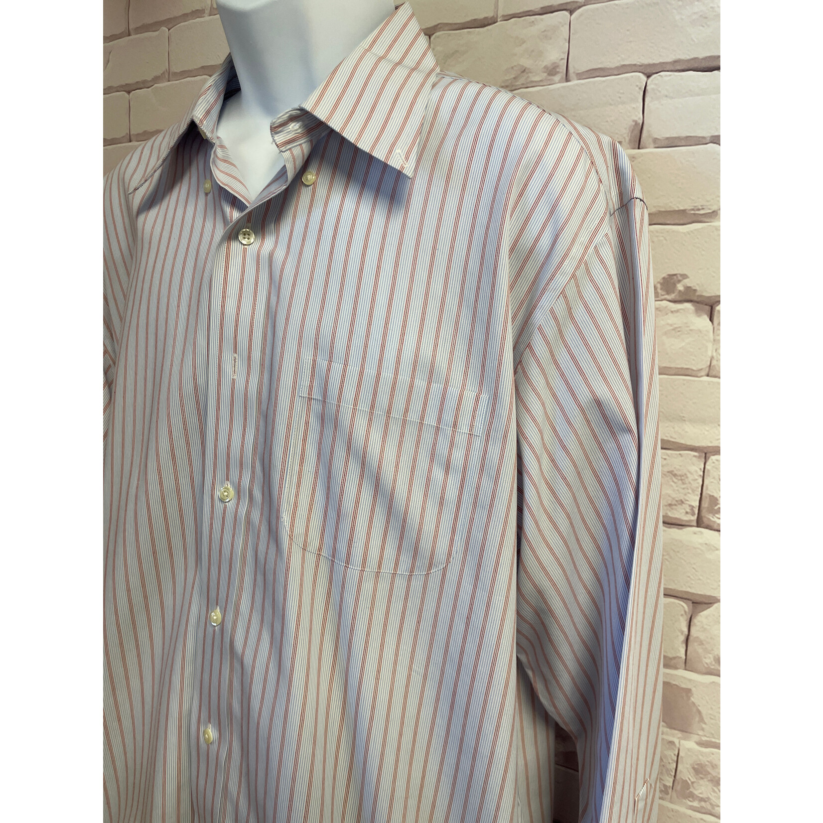 Brooks Brothers, Blue, LS, BU, 2XL