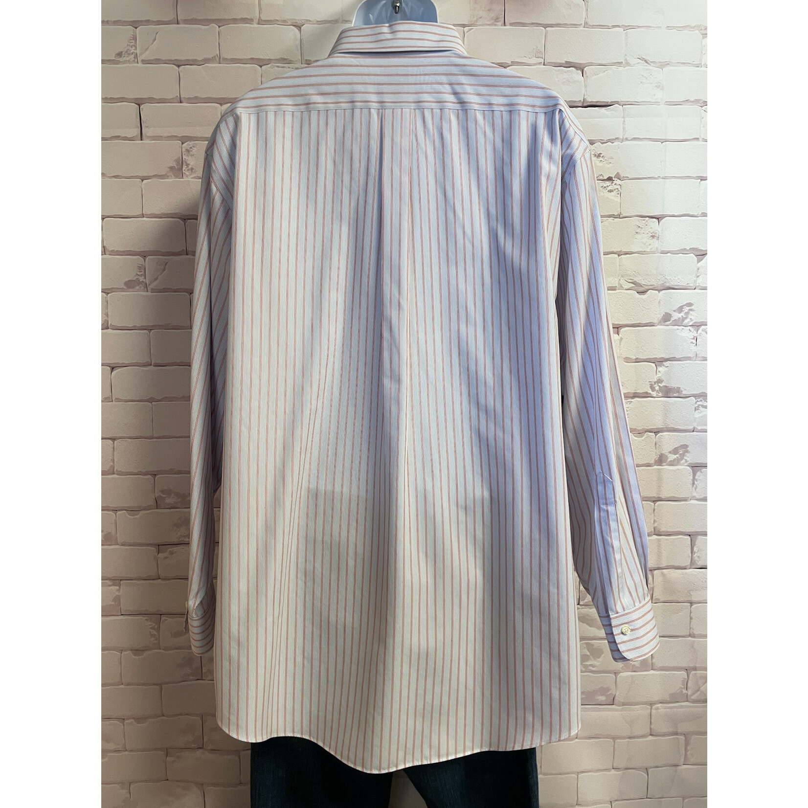 Brooks Brothers, Blue, LS, BU, 2XL