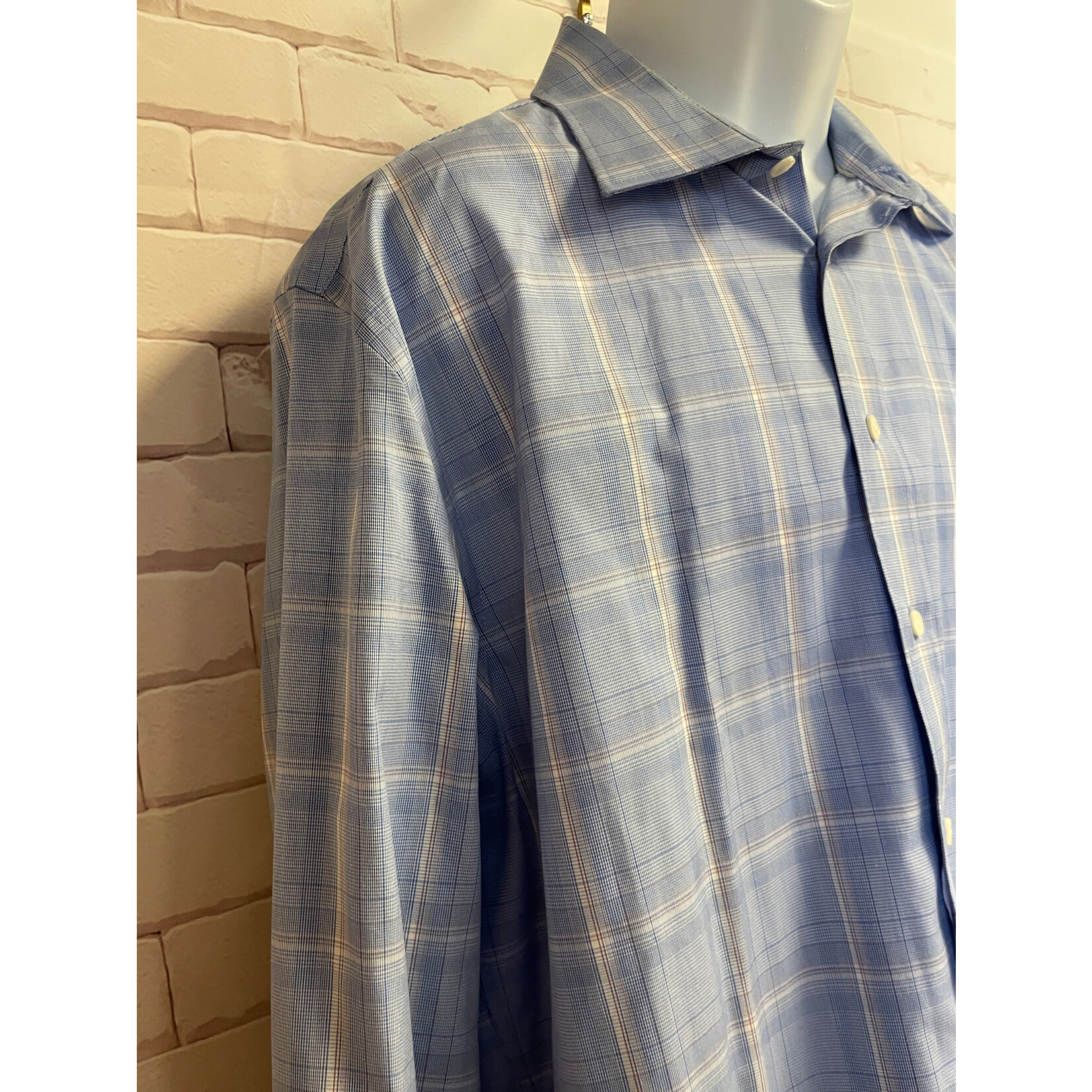 Jos. A. Banks, Blue, Long Sleeve, Button-Up, XL