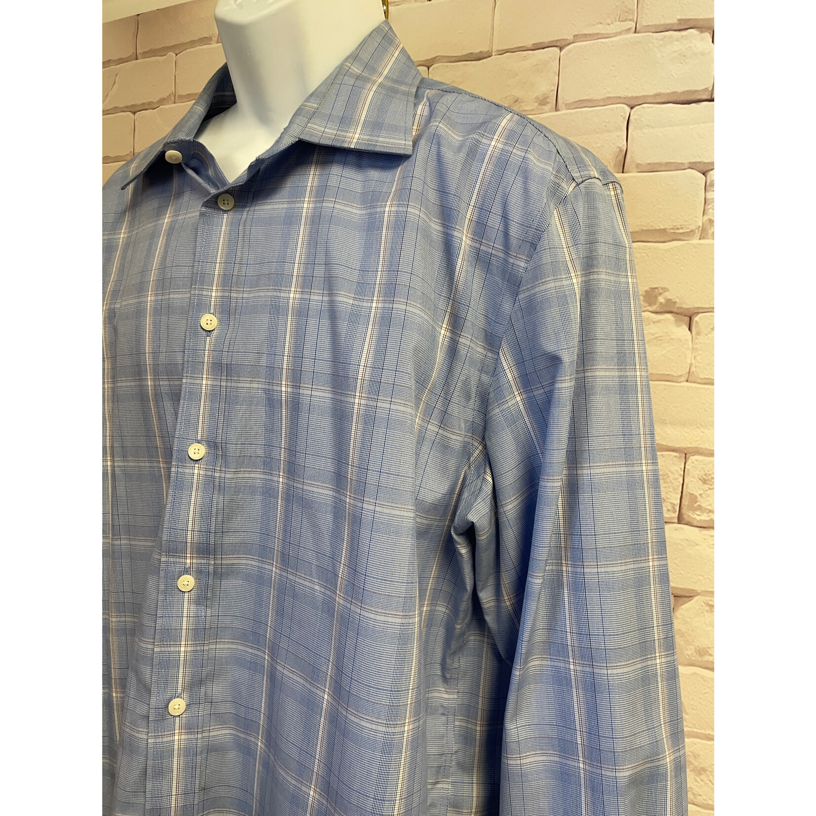 Jos. A. Banks, Blue, Long Sleeve, Button-Up, XL