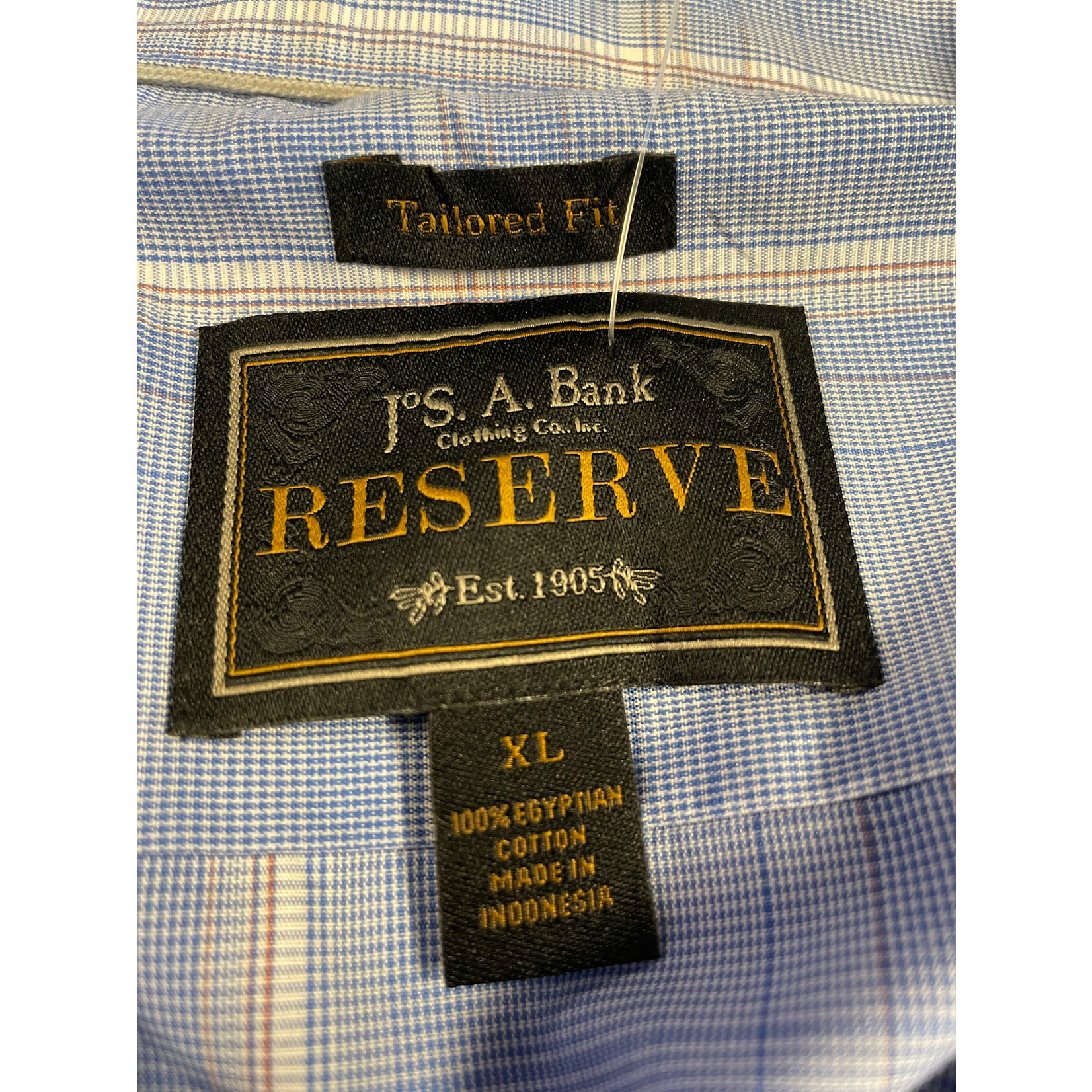 Jos. A. Banks, Blue, Long Sleeve, Button-Up, XL