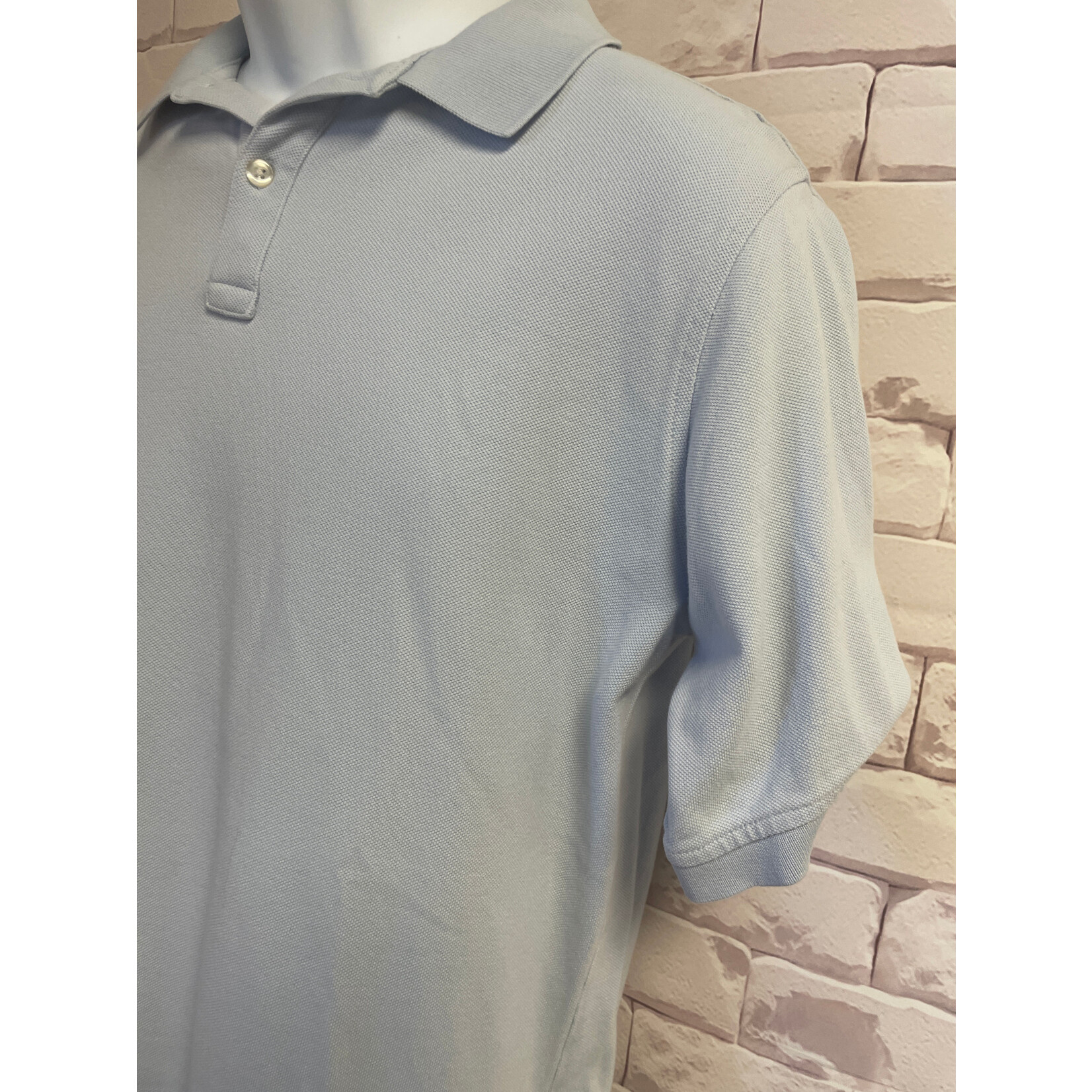 Lands End, Light Blue, Polo, XL