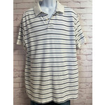 Old Navy, White, Blue, Polo, Men's, XL