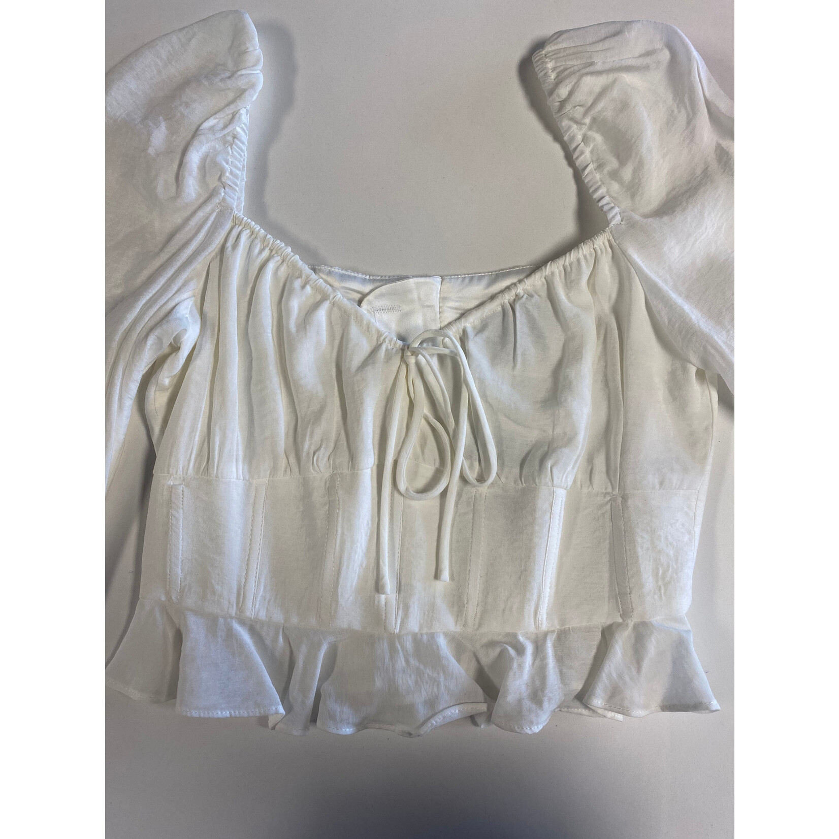 Bardot, White, Long Sleeve, Top, S/4