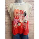 New York & Co., Cream, Pink, Orange, SL, Small