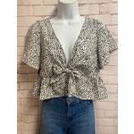 Shein, White, Black, SS, Small