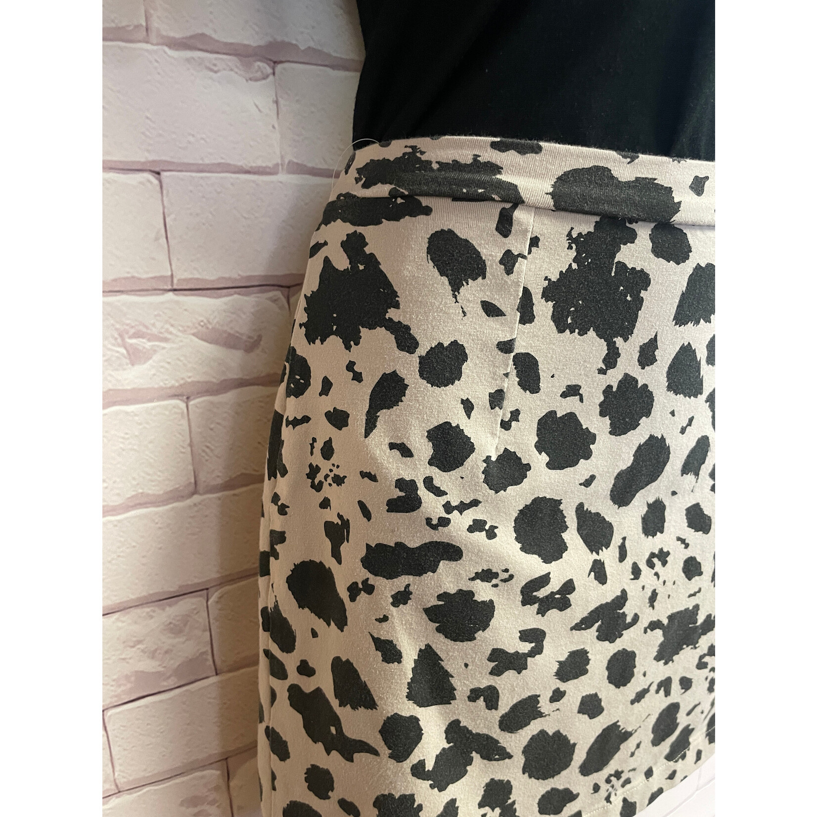 Vans, Beige, Animal Print, Skirt, Small