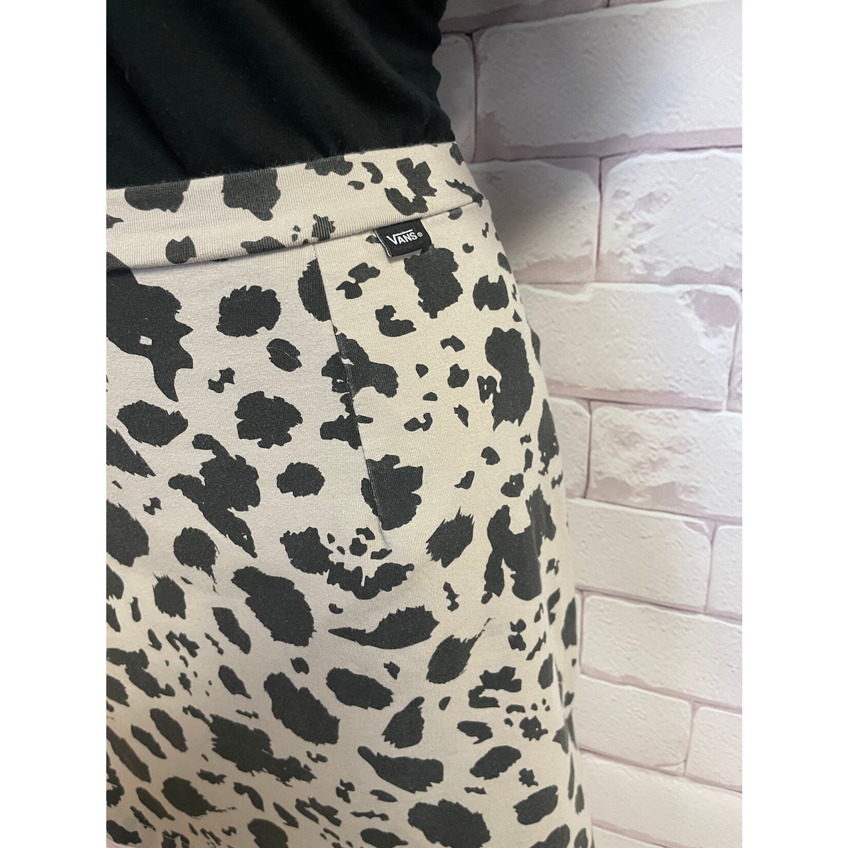 Vans, Beige, Animal Print, Skirt, Small