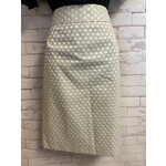Calvin Klein, Beige, Cream, Polka Dot, Skirt, 6, NWT