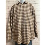 Cremieux, Red, Tan, Plaid, Long Sleeve, Button-Up, L
