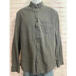 Express, Black, Long Sleeve, Button-Up, Men's, M