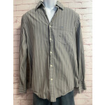 Mossimo, Gray, Blue, White, Long SLeeve, Button-Up, M