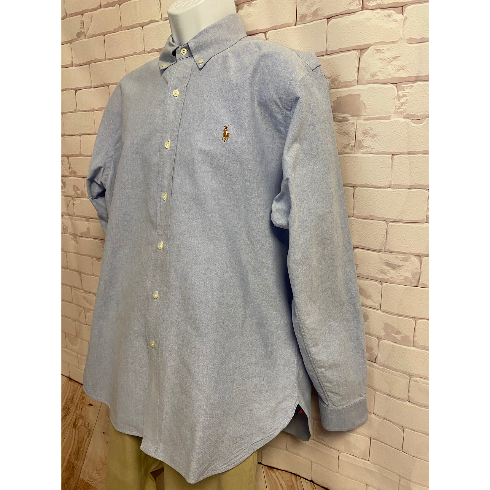 Ralph Lauren, Blue, Long Sleeve, Button Up, Men's, Large