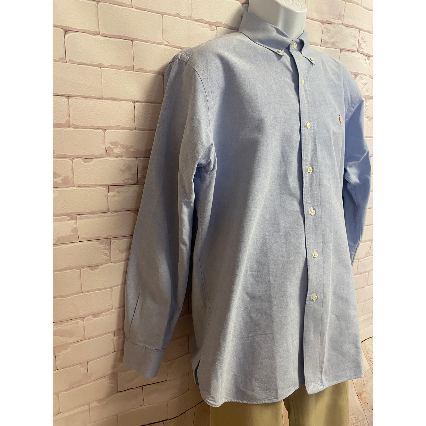 Ralph Lauren, Blue, Long Sleeve, Button Up, Men's, Large