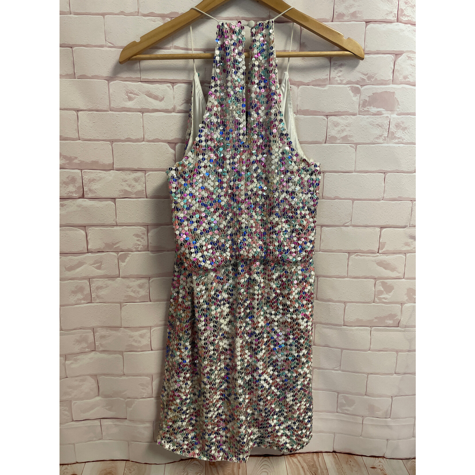 Parker, White, Multicolor, Sequin, Dress, NWT, 2