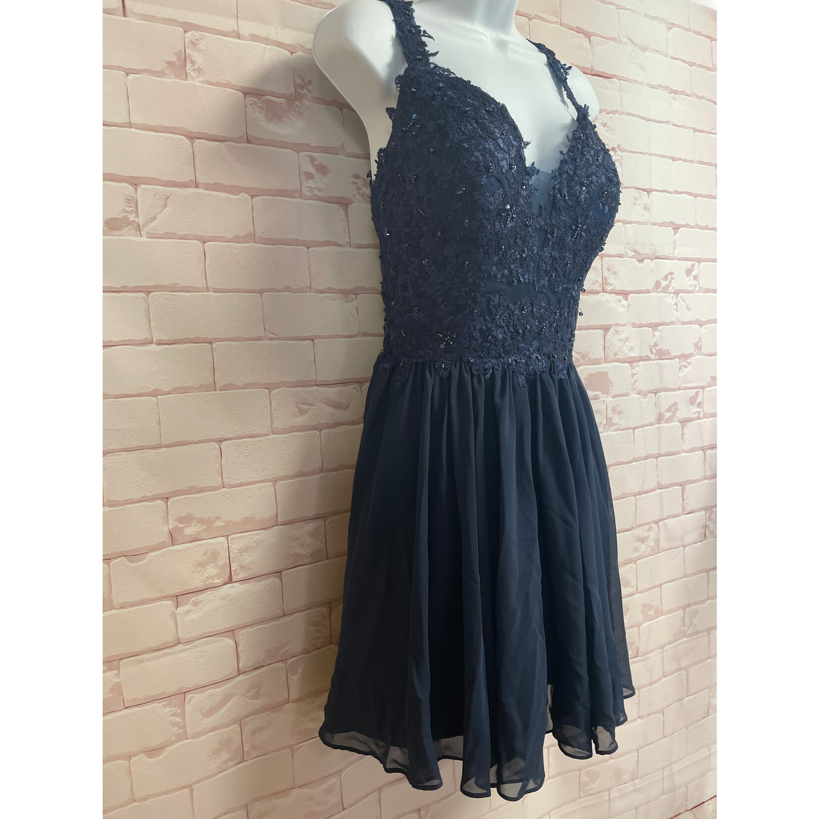 JJ's House, Navy, Cocktail Dress, 8