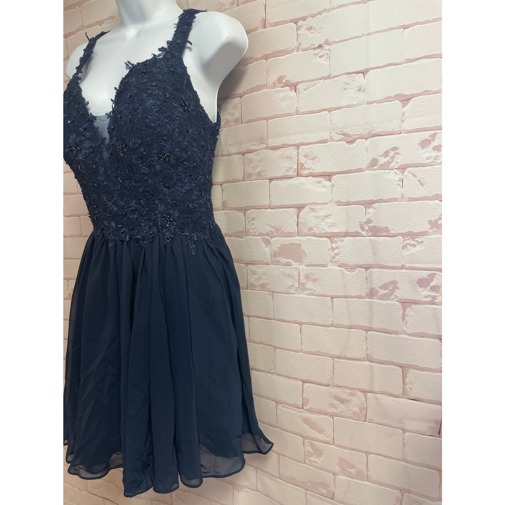 JJ's House, Navy, Cocktail Dress, 8
