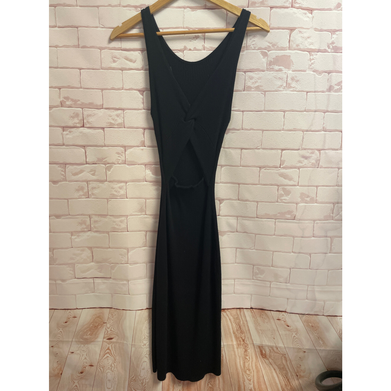 Freshman 1996, BLack, Knit, Dress, Small
