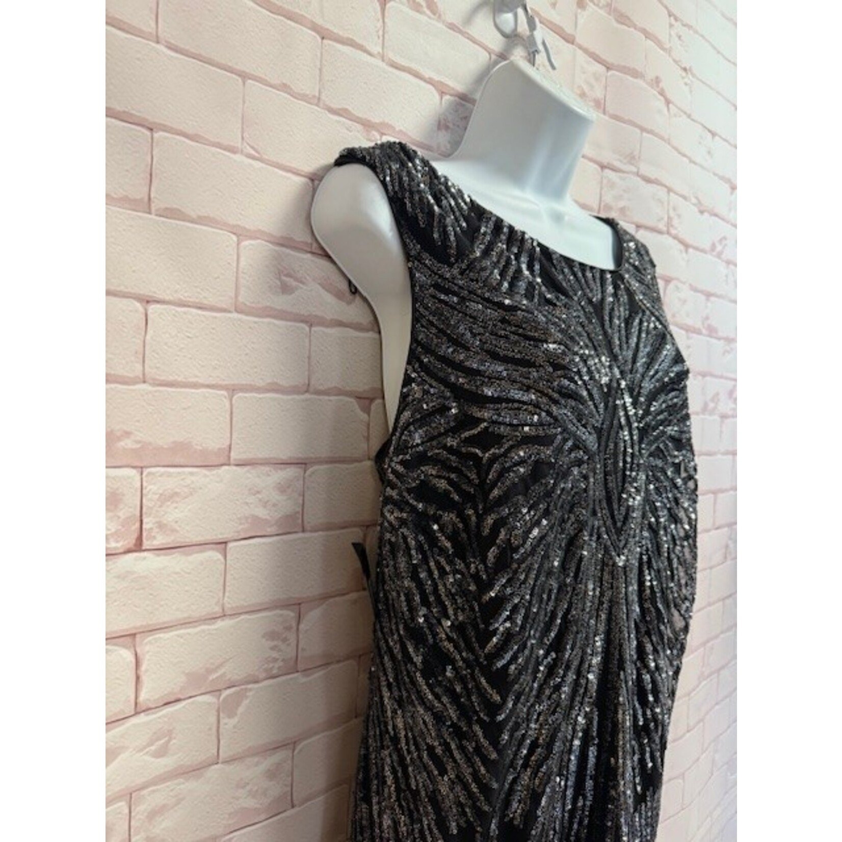 Merina, Silver, Black, Dress, 16