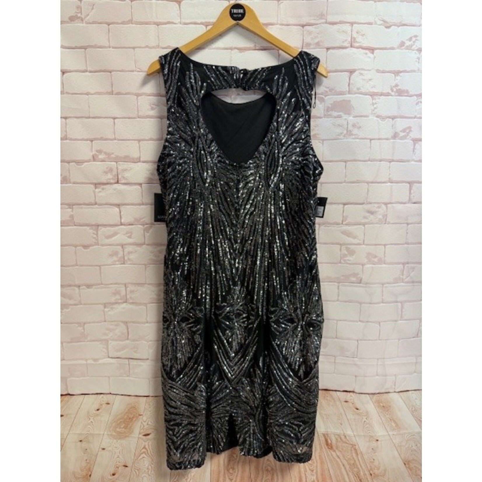 Merina, Silver, Black, Dress, 16