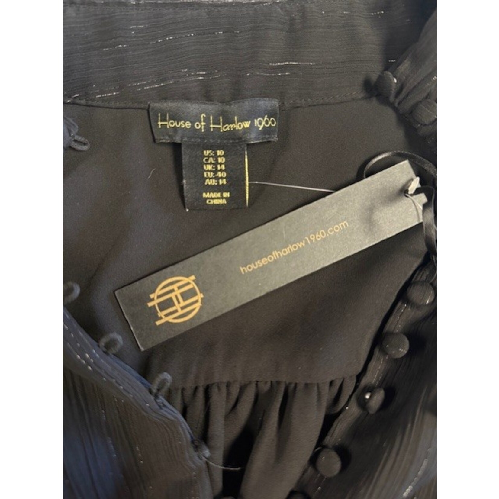 House of Harlow, Black, Dress, 10