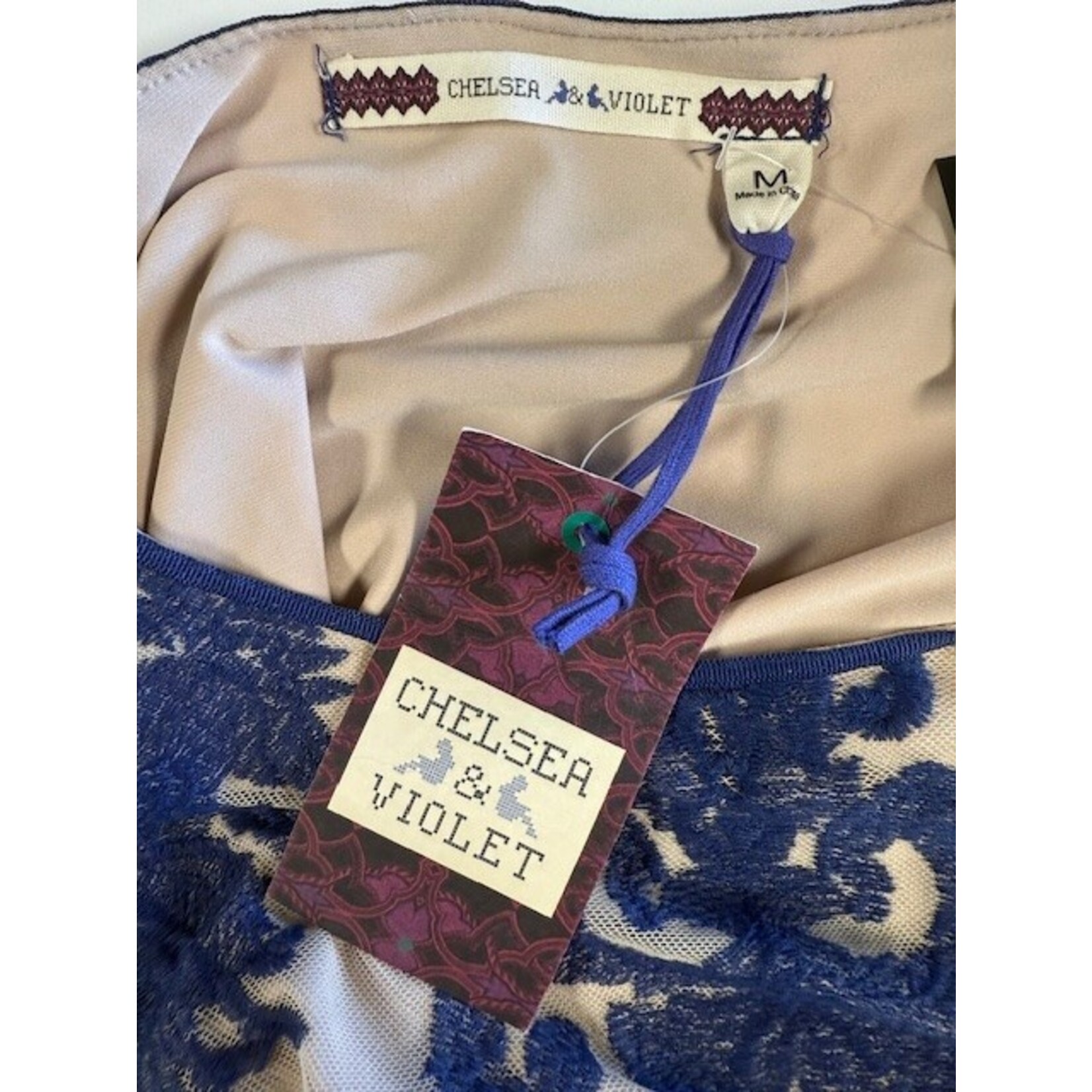 Chelsea & Violet, Nude, Purple, Dress, NWT, M